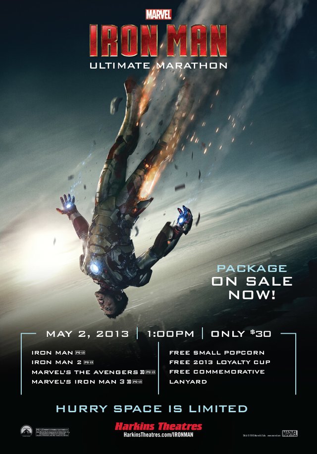 Ultimate Iron Man Marathon Comes to Harkins Southlake 14 Southlake