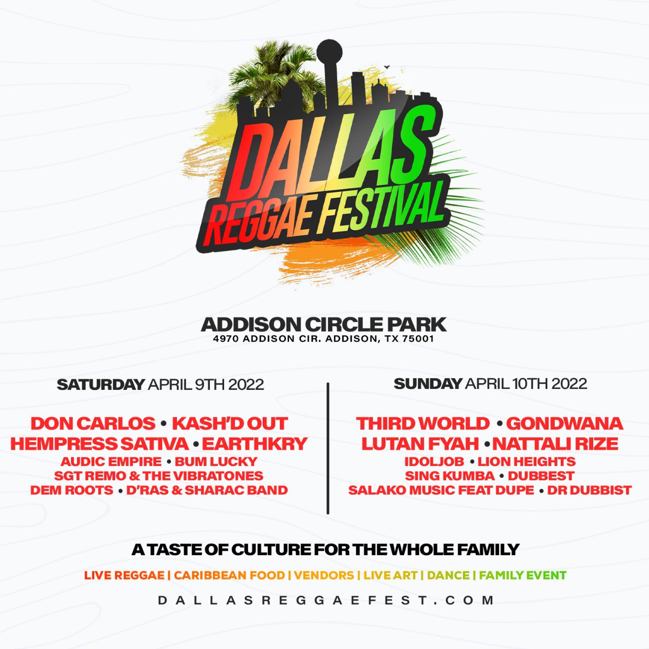 Dallas Reggae Fest 2022 - Southlake Style — Southlake's Premiere Lifestyle  Resource