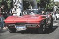 vintage red corvette